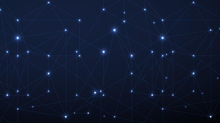 Vector digital pattern technology background blue