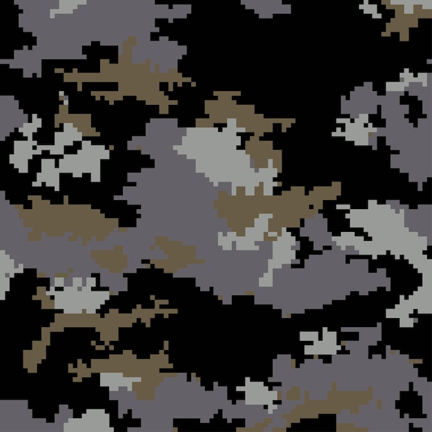 Digital pixel camouflage. seamless background. vector eps 10 .