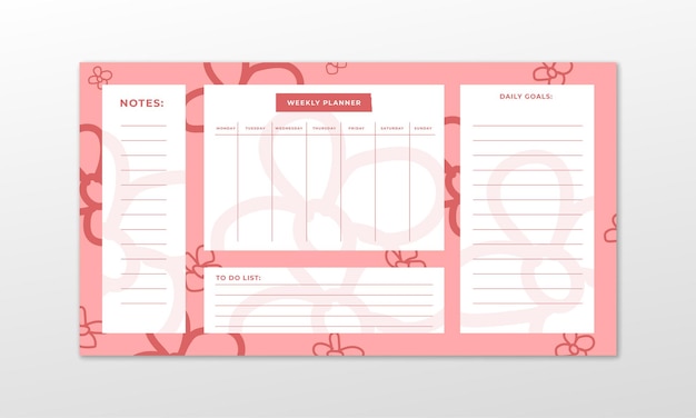 Digital planner template for every day