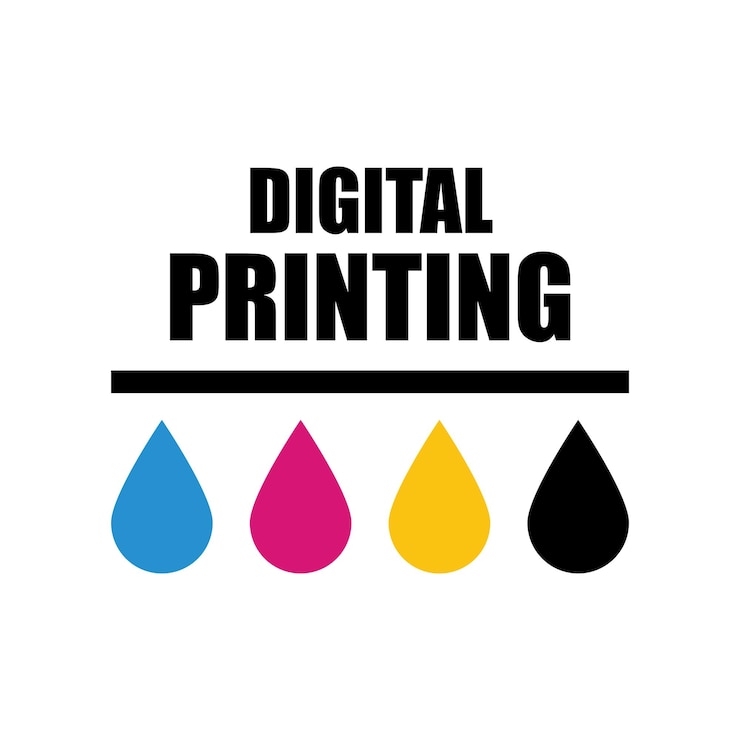 Vector digital print logo vector design