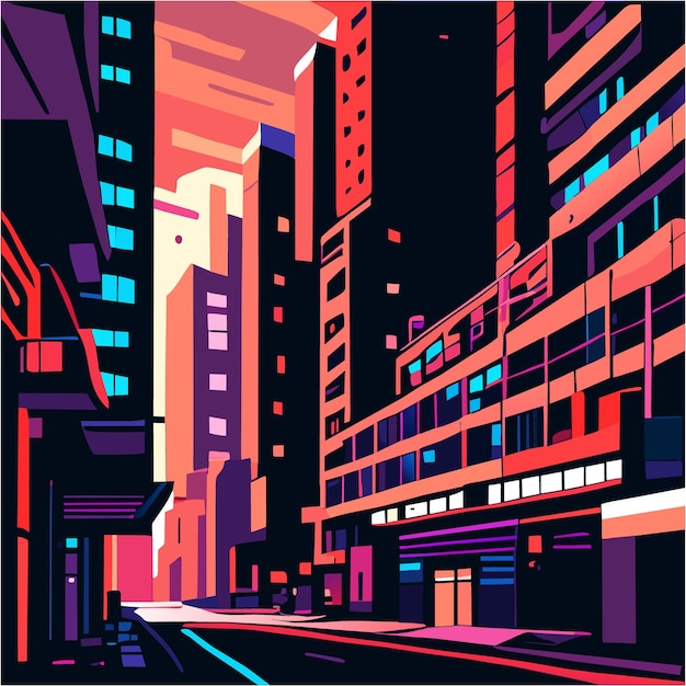 Vector digital rebellion glitchy pixel art cyber streets