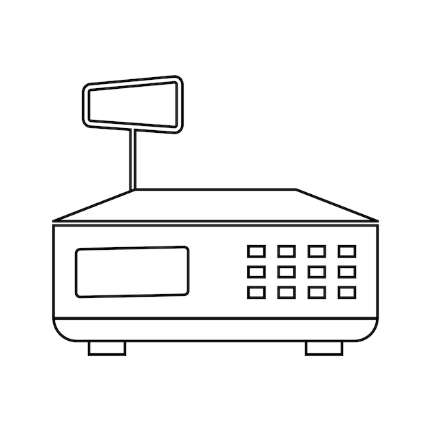 Digital scales icon