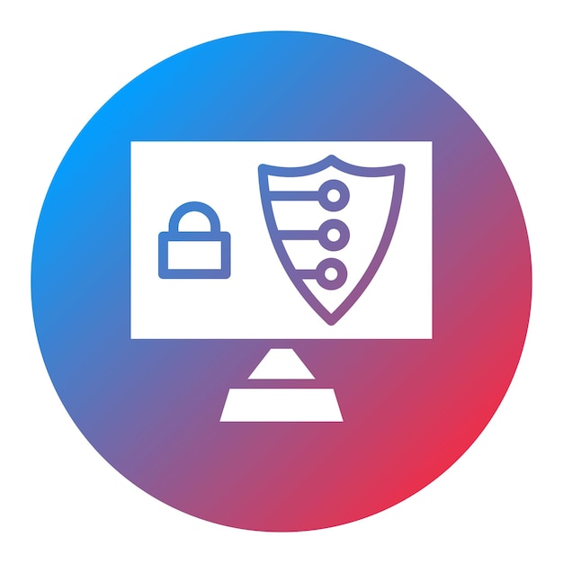 Digital Security icon vector image Can be used for Remote Working