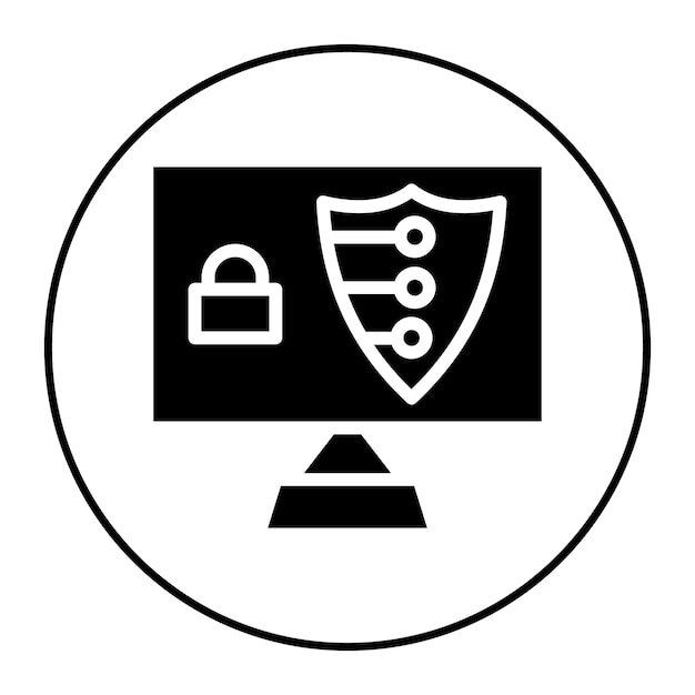 Digital Security icon vector image Can be used for Remote Working