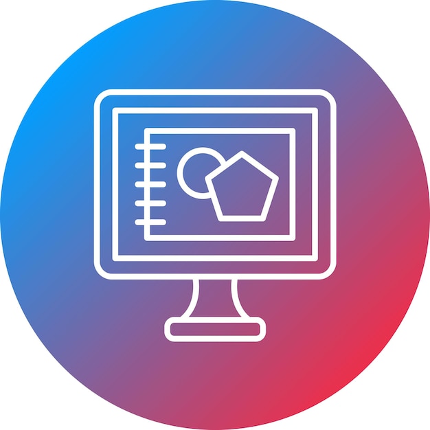 Digital Sketch icon vector image Can be used for User Experience