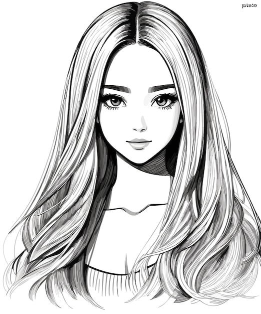 Share 185+ sketch cute girl drawing best