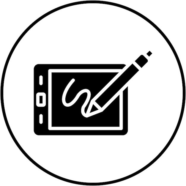Digital Sketch vector icoon Kan worden gebruikt voor User Experience iconset
