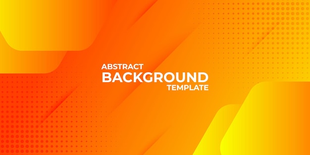 Digital smart abstract gradient orange background template