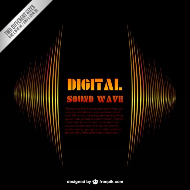 Digital sound wave