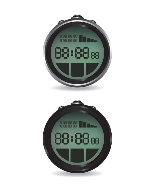 Digital stopwatch illustration