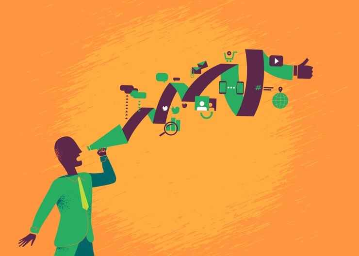 Vector digital_strategist launch a big web marketing campaigns