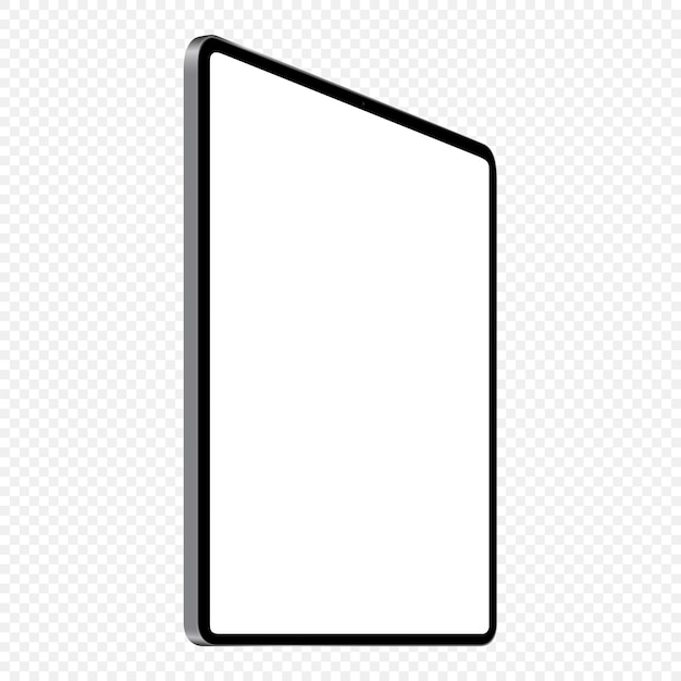 Digital tablet vector drawing perspective angle view