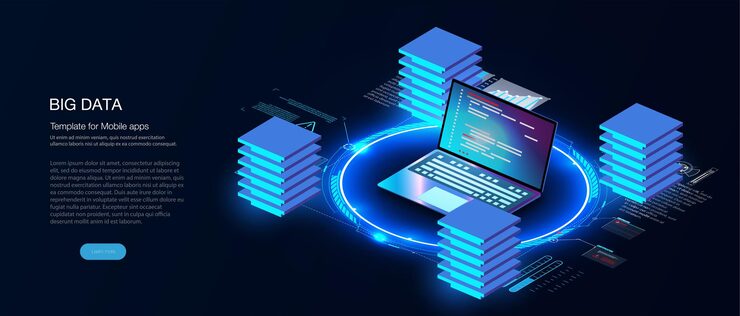 Vector digital technologies. digital system analysis of business. business growth graph. programming, testing cross platform code digital background. cube, box, blockchain consists matrix of digits.