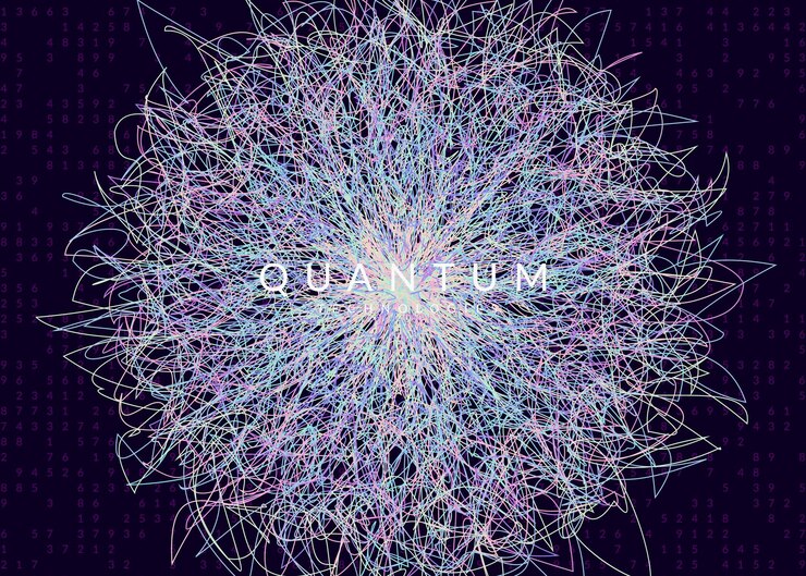 Vector digital technology abstract background artificial intelligence