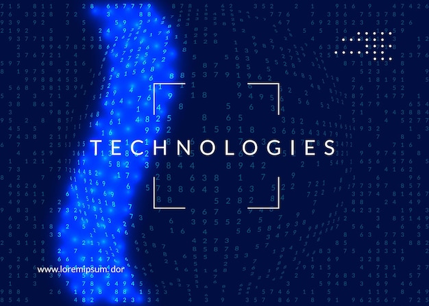digital technology abstract background. artificial intelligence,