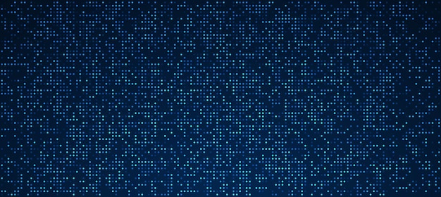 Digital technology background Digital data dots bllue pattern pixel background