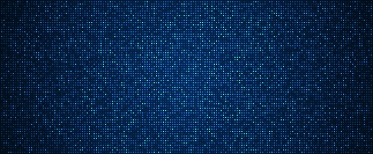 Vector digital technology background digital data square blue pattern pixel background