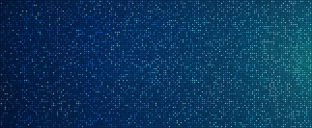 Digital technology background Digital data square blue pattern pixel background