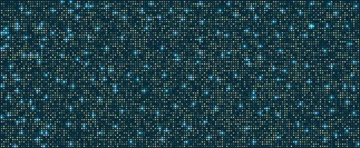 Vector digital technology background digital data square blue pattern pixel background