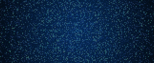 Digital technology background. Digital data square blue pattern pixel background