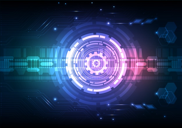 Fondo astratto del circuito di tecnologia digitale