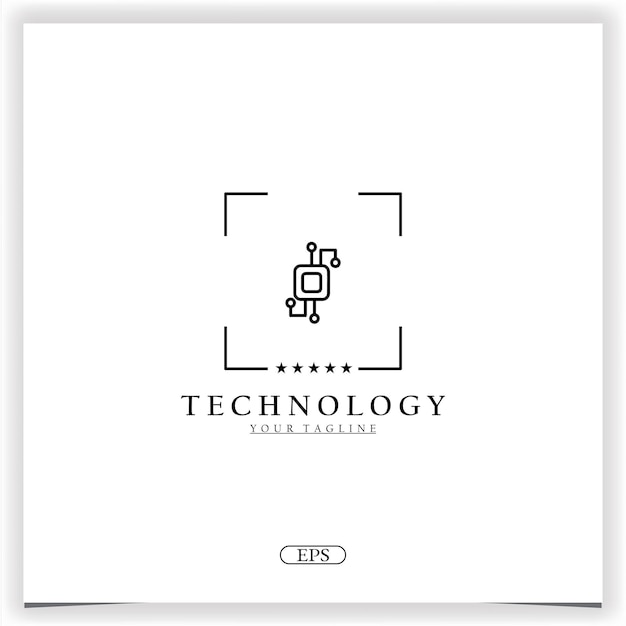 Digital technology logo premium elegant template vector eps 10