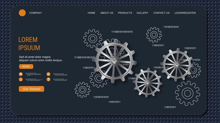 Vector digital technology vector concept illustration