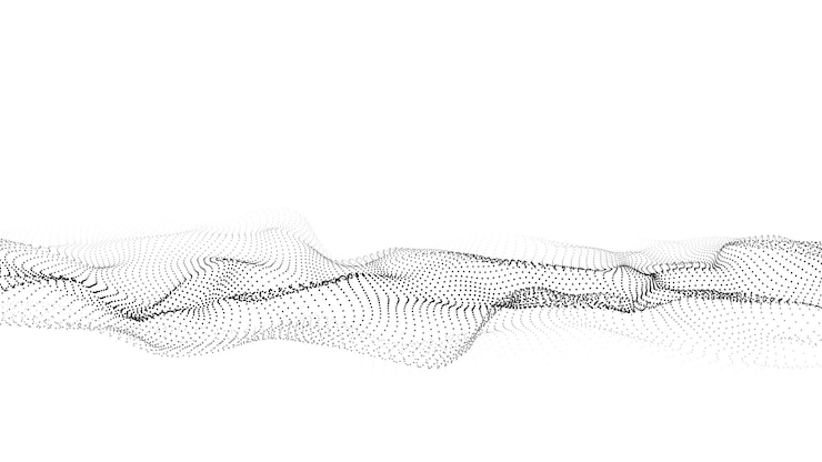 वेक्टर digital technology wave light cyberspace with motion dots futuristic digital background