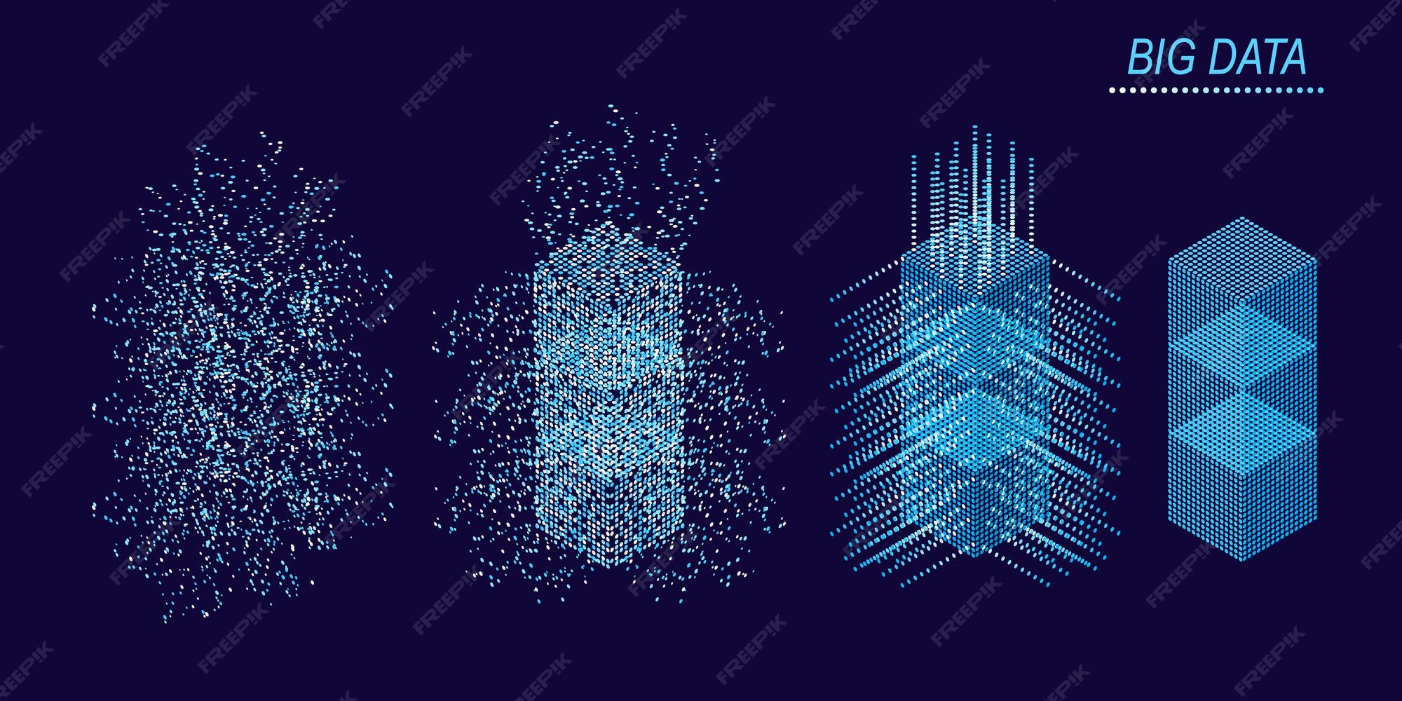 Premium Vector | Digital technology web banner. big data machine ...