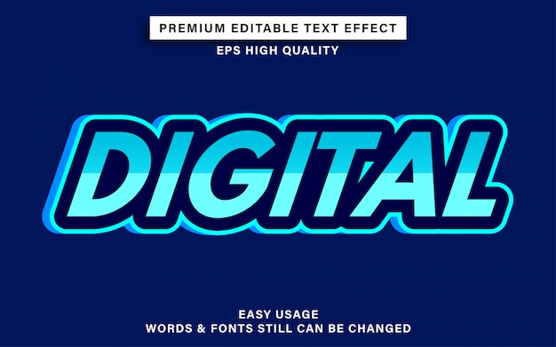 Digital text effect