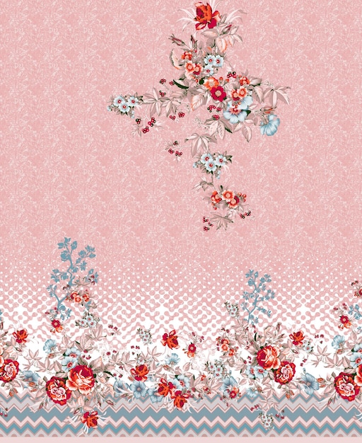 digital textile design ornament and pattern