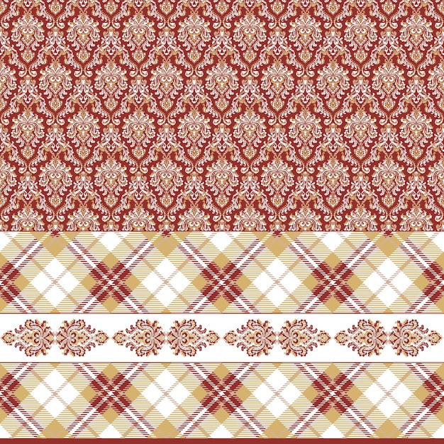 digital textile design ornament and pattern