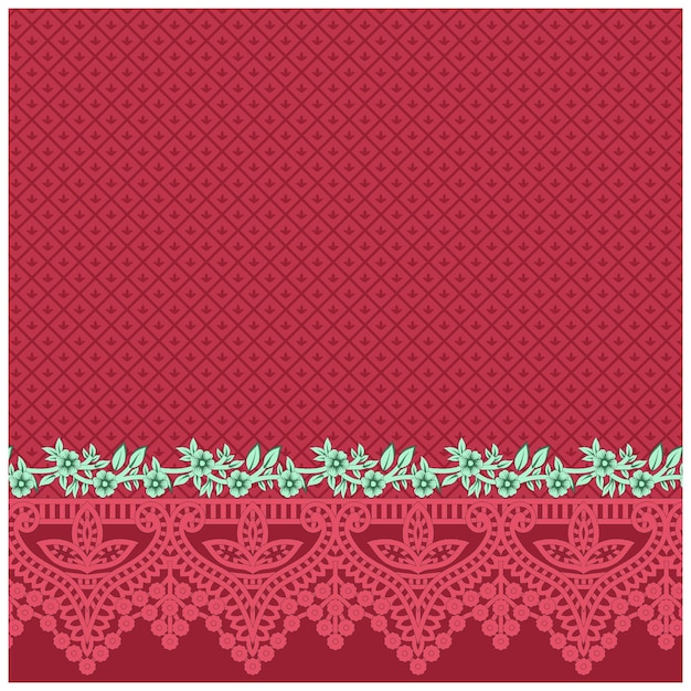 Vector digital and textile design pattern