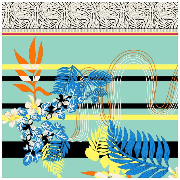 Digital and textile design pattern