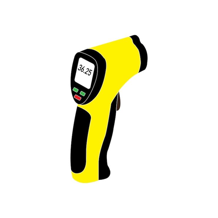 Vector digital thermometer icon