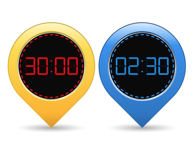 Timer digitali, illustrazione