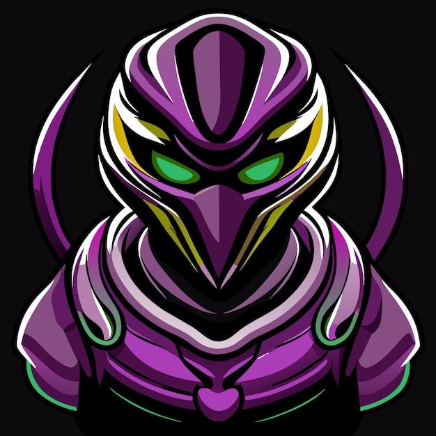 Digitale Alien Character Vector Grafiek