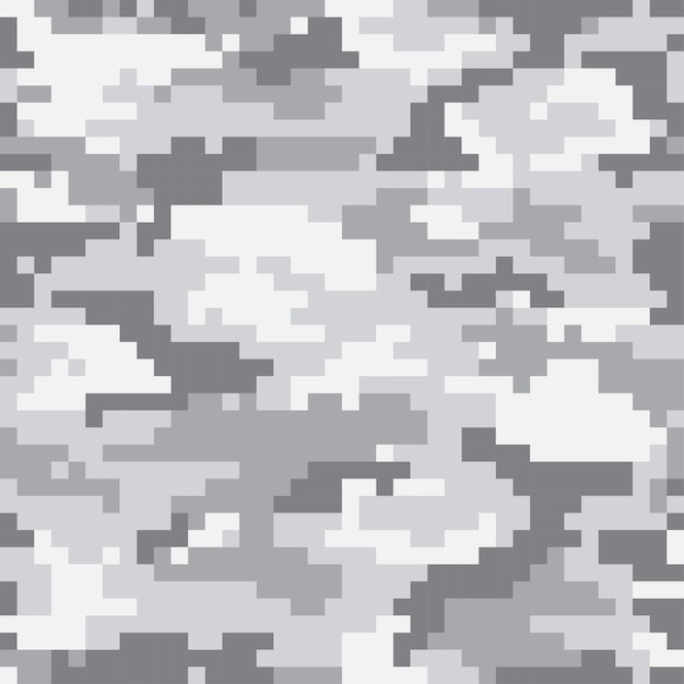 Vector digitale camouflage grijze vectorillustratie