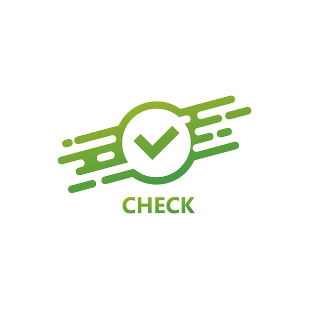 Vector digitale cheque logo template design vector, embleem, ontwerpconcept, creatief symbool, pictogram