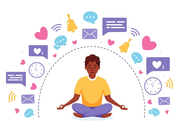 Digitale detox en meditatie