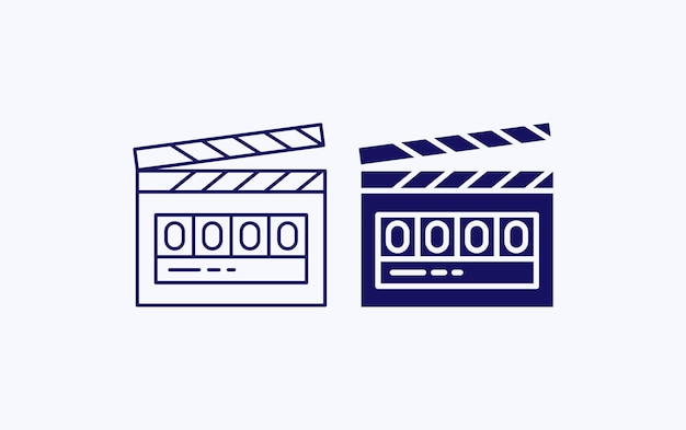 Digitale Filmklapper Illustratie pictogram