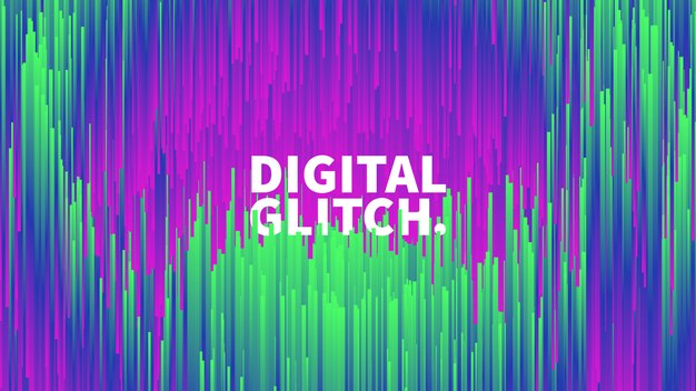 Digitale glitch effect vector abstracte achtergrond