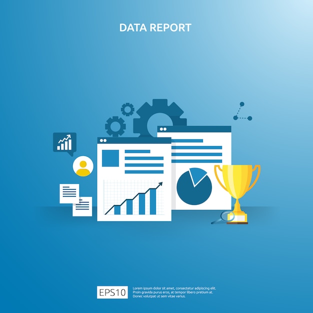 Digitale grafiekgegevens voor SEO-analyse en strategisch. statistische informatie, financieel auditrapportdocument, marketingonderzoek voor bedrijfsbeheerconcept.