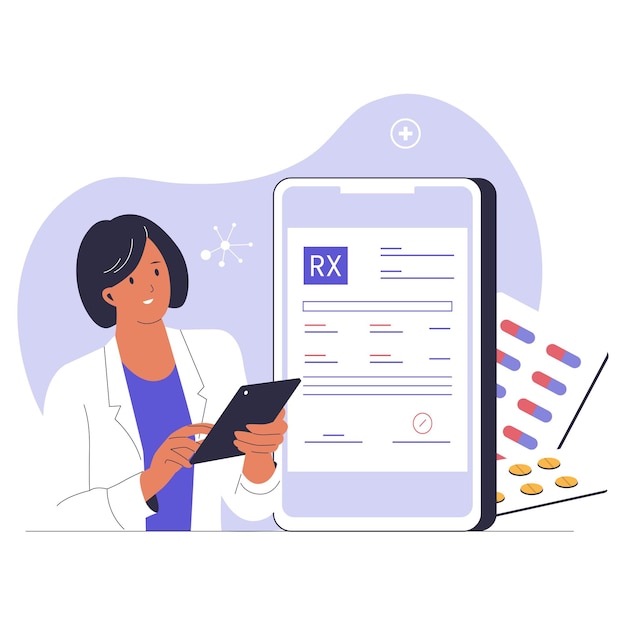 Digitale illustratie van het recept