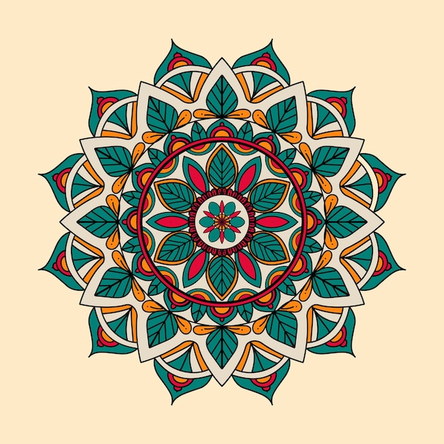 Digitale kleuren mandala vector