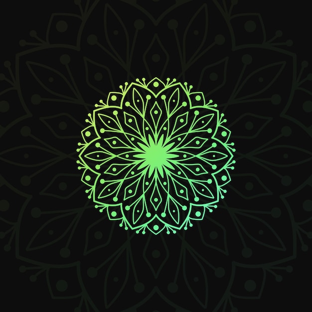 Digitale mandala bloemen