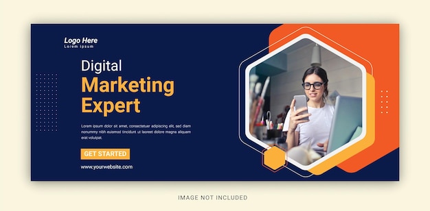 Digitale marketing corporate web social media banner sjabloon