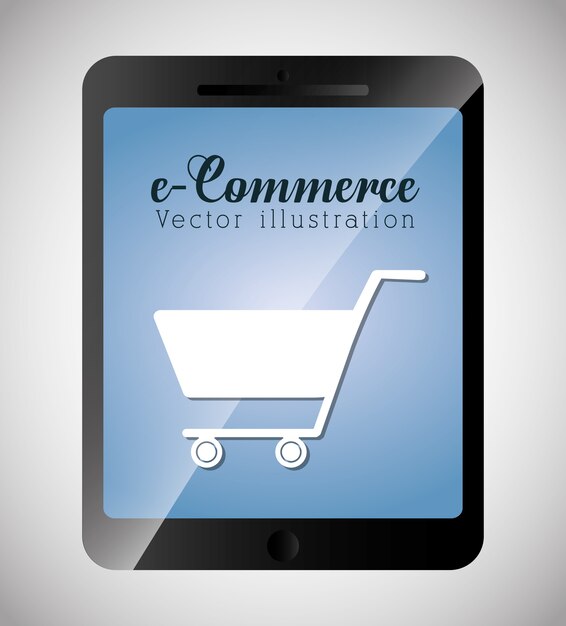 Vector digitale marketing en online verkoop