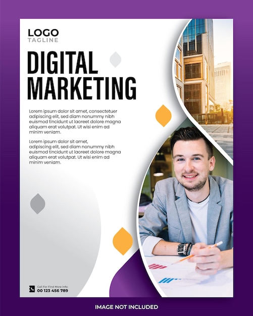 Vector digitale marketing poster sociale media post facebook instagram