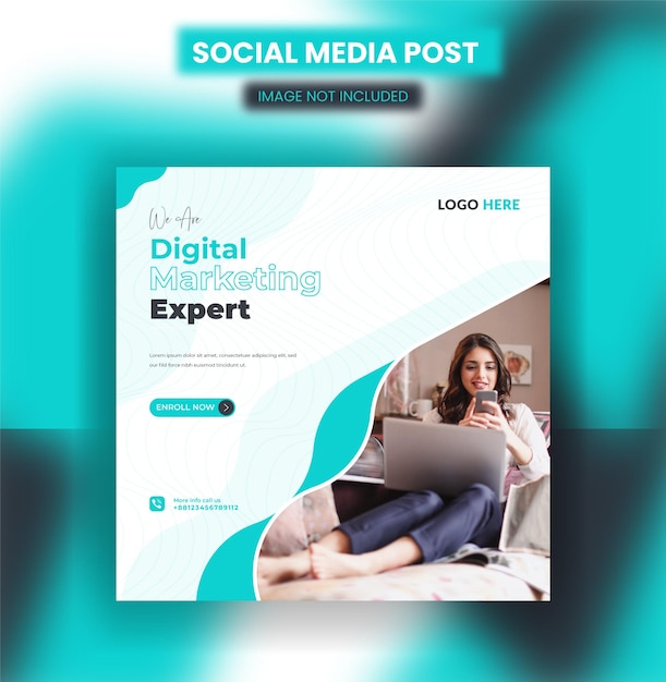 Vector digitale marketing sociale media en instagram post banner sjabloon